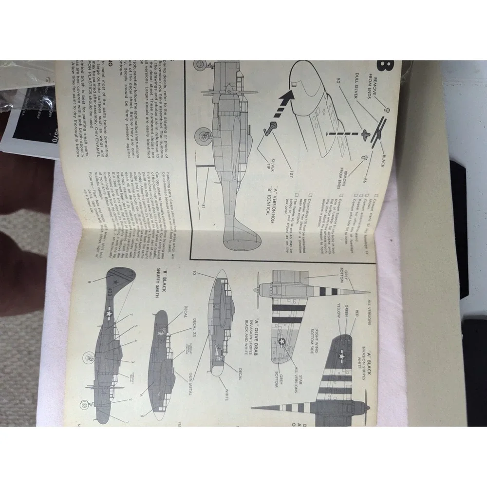 monogram Black Widow P-61 1/48 scale Airplane model kit + Wright Bros Kitty hawk